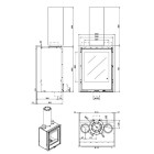 Recuperador de Calor a Lenha Vertical ARC 50 V + Plus 150 - Rocal